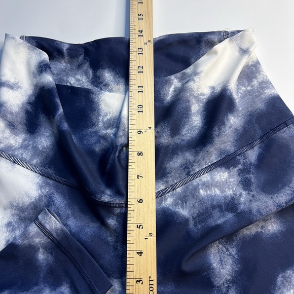 Old‎ Navy High Rise PowerSoft Leggings Women L Blue Gym Running Workout New - Picture 9 of 10